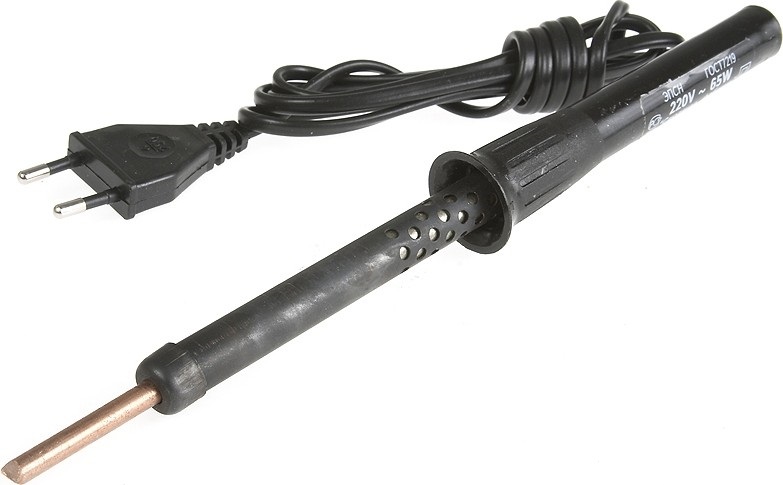 Паяльник электрический 65W, пластмассовая ручка (ЭПЦН)