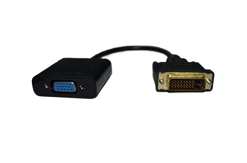 Адаптер-переходник DVI-D to VGA,  24+1pin  to 15pin