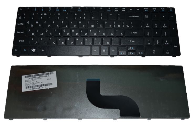 Клавиатура для ноутбука Acer Aspire 5741G/5810T, RU черная