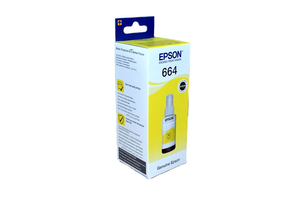 Чернила Epson (C13T66444A) L100/1300/200/300/456/550/555/566 желтый