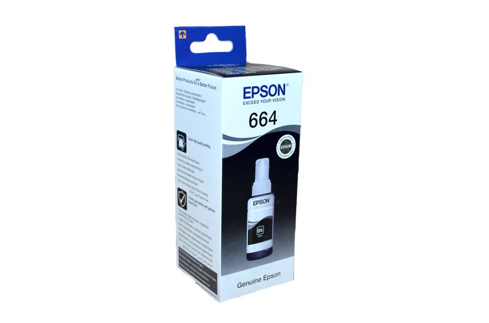 Чернила Epson (C13T66414A)  L100/1300/200/300/456/550 черный