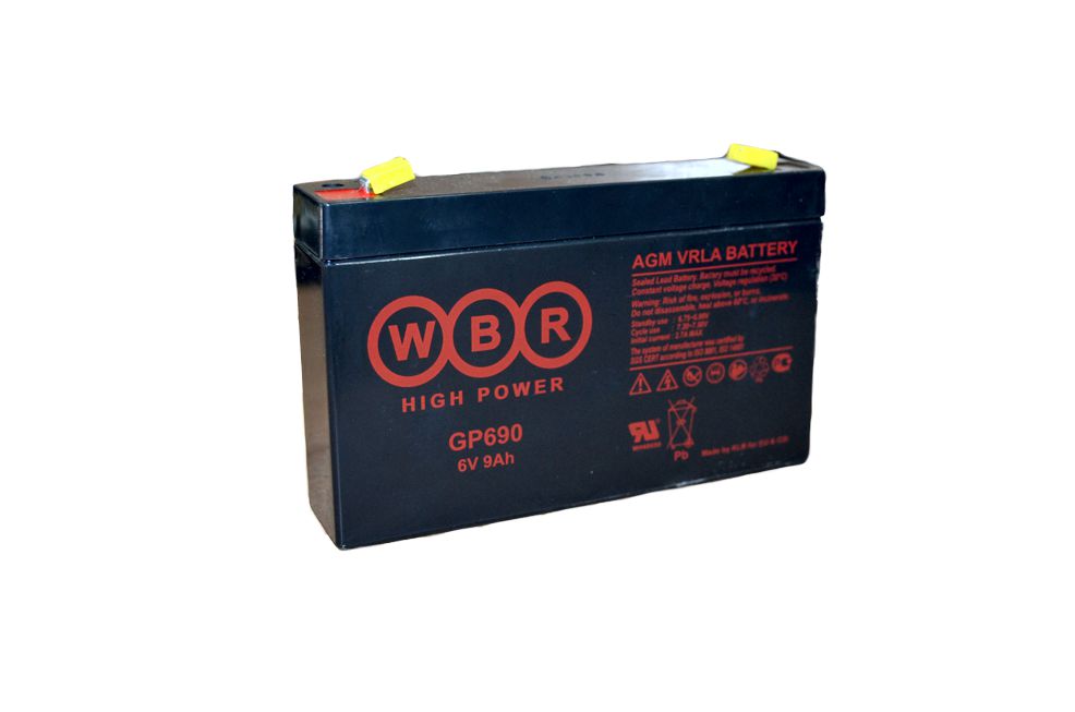 WBR GP 690 (151*34*94mm) Аккумулятор 6V 9Ah