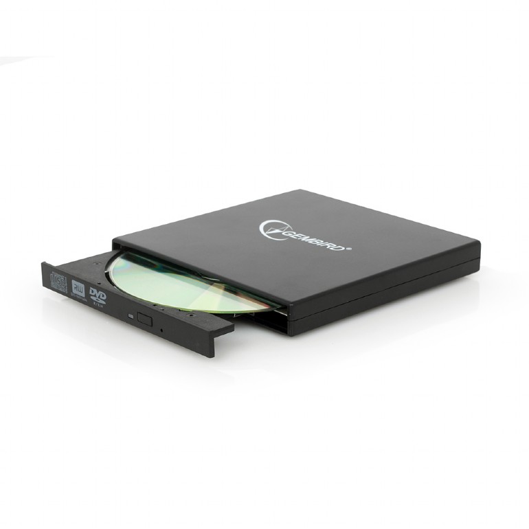 Внешний оптический привод Gembird, DVD±R/RW/-RAM,±R9, CD-R/RW, USB2.0, black