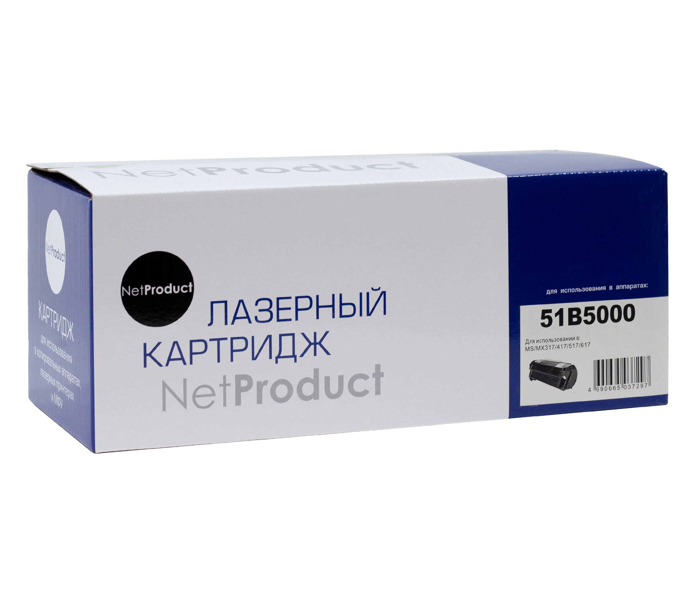 Тонер-картридж  (51B5000)  Lexmark MS/MX317/417/517/617, 2,5K, NetProduct