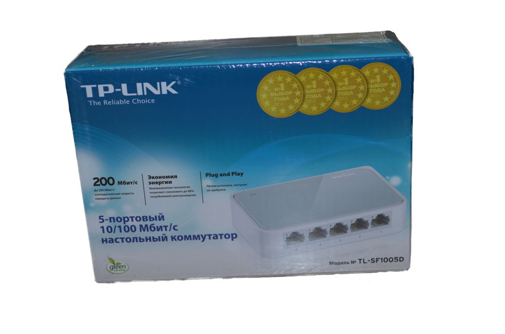 5- портовый настольный коммутатор  10/100 Мбит/с TP-Link TL-SF1005D