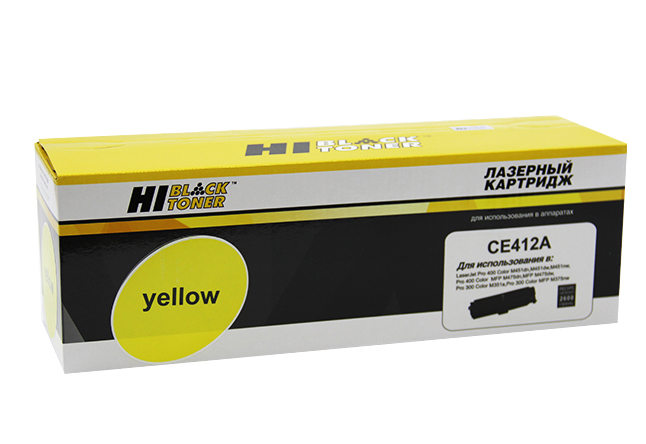 Картридж (CE412A) HP CLJ Pro300/Color M351/M375/Pro400/M451/M475, Y, 2.6k