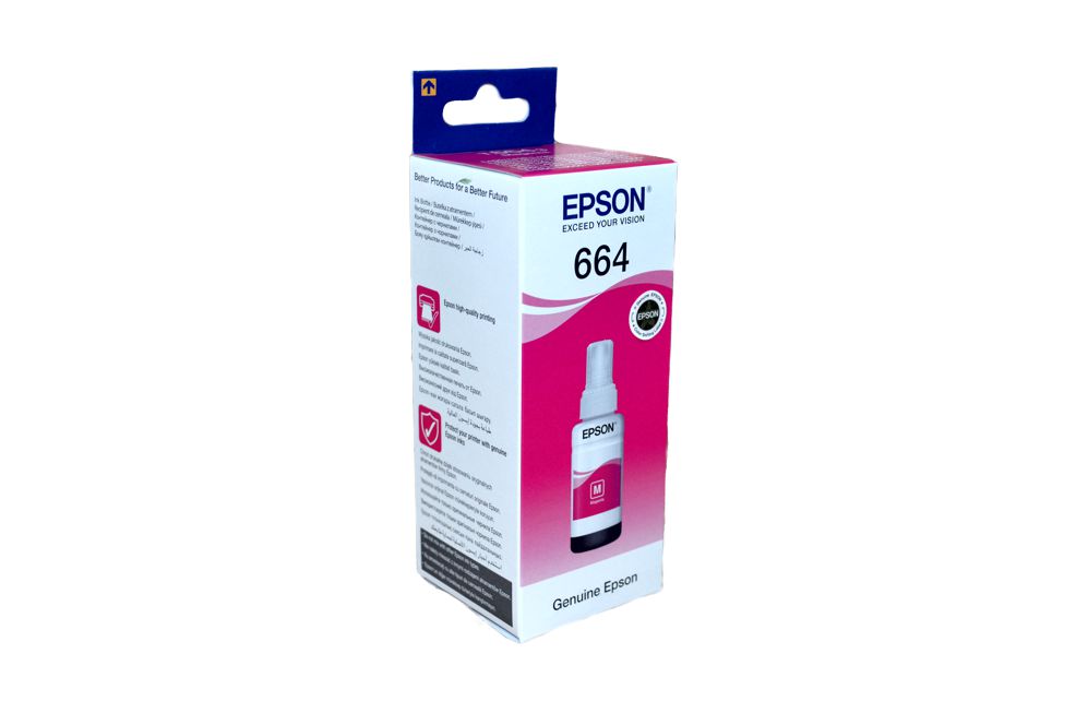 Чернила Epson (C13T66434A) L100/1300/200/300/456/550/555/566 пурпурный