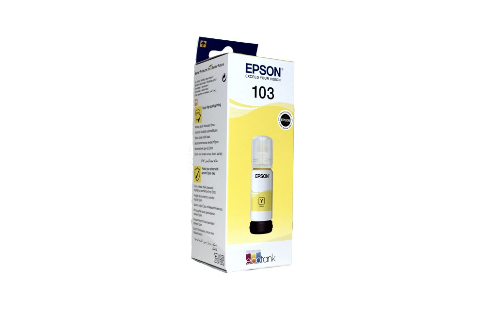 Чернила Epson 103 Yellow (C13T00S44A)  для L3100, L3101, L3110, L3150 