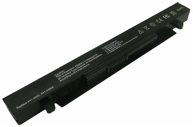 Аккумулятор для ноутбука Asus A41-X550A, 2200 мАч, черный
